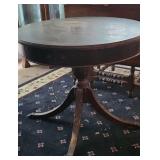 Vintage Claw Foot Drum Table