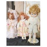 Vtg Porcelain Dolls