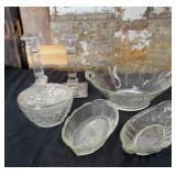 VTG Clear Glass Dishes