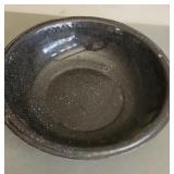 Black Speckeled Enamelware Bowl