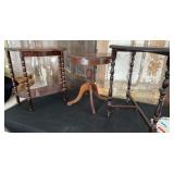 Half Moon Table Dark Wood, Kidney Shaped Table