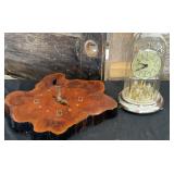 Cypress Live Edge Wood Wall Clock, Elgin Clock