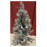 VTG Silver Tinsel Tree