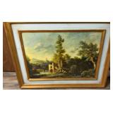 Large Framed Scenic Landscape Picture (not signed)