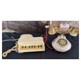VTG Piano Telephone and Porcelain French Style