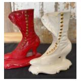 Victorian Ceramic Boots