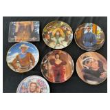 Collectible Plates- John Wayne, Marilyn, Scarlet