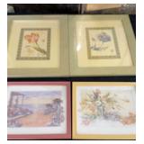 Framed Floral Pictures (4)