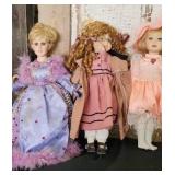 Vintage Porcelain Face Dolls