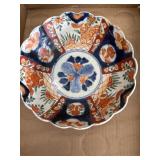 Imari Scalloped Bowl, 2 Hand Painted Plates Japan