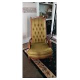 Tufted Throne Type Arm Chair
