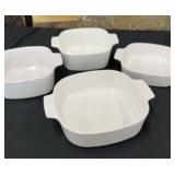 Corning Ware All White Petit Baking Dishes