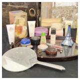 Vintage Cologne, Makeup & Dresser Tray