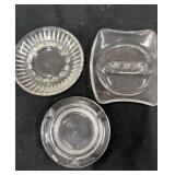 Libbey Crystal Ashtray Sunbeam Pattern