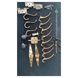 Cast Iron Coat Hooks, Door Knobs, Hinges, Doorstop