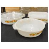 Fire King Gingham Plaid Garden Dishes 1970