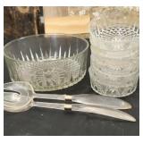 Vintage Arcoroc France Cut Crystal Bowl,