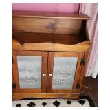 Vintage Tin Punch Drysink/Cabinet