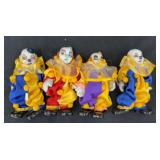 Artmark Clowns Hand Painted Porcelain Heads