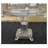 EPGA Clear Glass Pedestal Cake Stand
