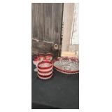 Indiana Glass Diamond Point Dishes