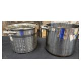 16Qt. Revere Ware Stainless Steel Pot, Steamer