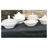 Vegetable Dishes and Soup Tureen