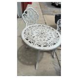 Plastic Bistro Patio Table & 2 Chairs