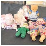 Assortment of miniature Dolls