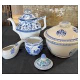 Various Blue Items from China