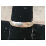 14k White Gold Band