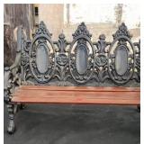Mini Cast Iron/Wood Park Bench