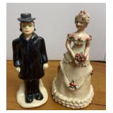 1940s Local Artist Pearl Sizelove Bride & Groom