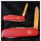 (2) Original Swiss Army Knives