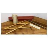 Vtg Brass Slide Whistle & Pantograph