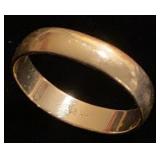 14K yellow gold band