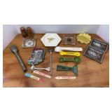 Vtg Ashtrays & Plastic Kitchen Utensils
