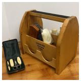 Vtg Shoe Shine Box