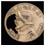 Silver? Panamanian Balboa coin (damaged)