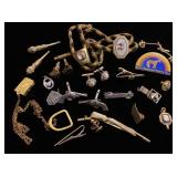 Short High School key, Tie bars, tacks and cuff