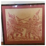 Framed Artwork on Silk