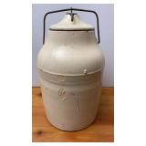 Antique Stoneware Sealable 1gal Crock