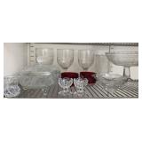 Clear Glass Candy Dishes & Glasses