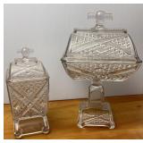 Vtg EAPG Ashman Crossroads Candy Dishes