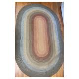 Vtg Braided Area Rug