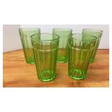 Federal Vaseline Glass Drinking Glasses