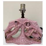 1950s Pink Ballerina Lamp (no shade)