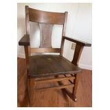 Antique Oak Rocking Chair