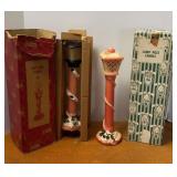 Vtg Lamp Post Candles w/ Boxes