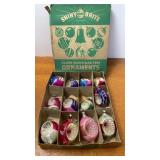 Vtg Shiny Brite Christmas Ornaments w/ Original